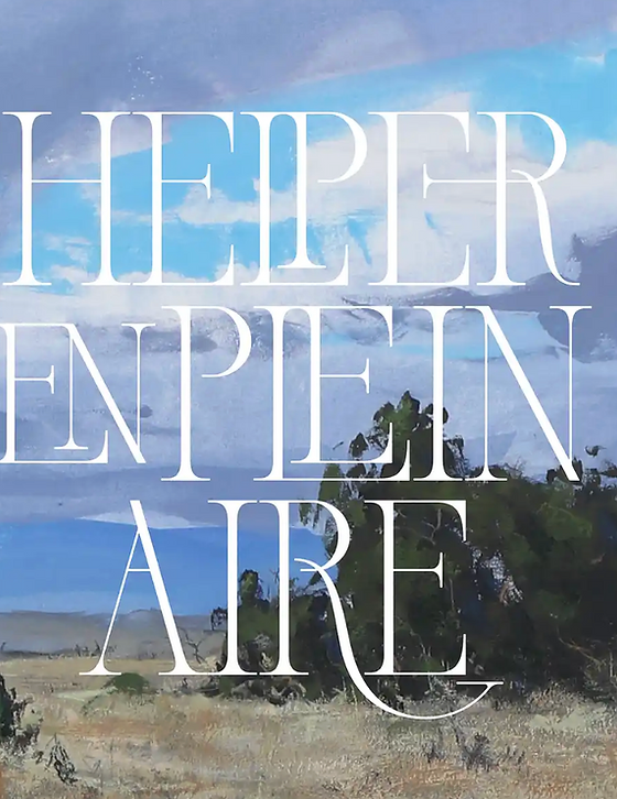 Helper En Plein Aire — Carbon County landscape painting