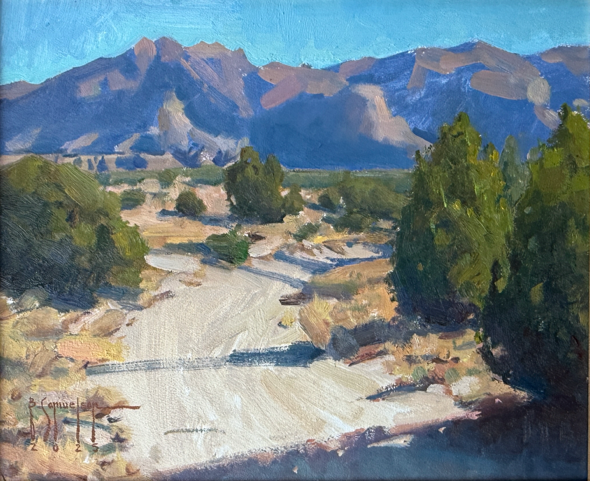 Plein aire landscape painting of Carbon County